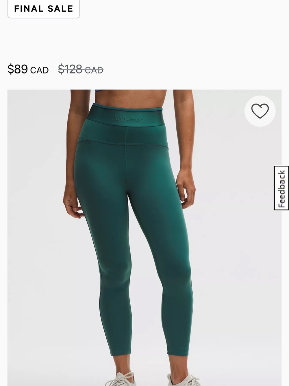 Lululemon License to Train Navy High-Rise Leggings 25” - Picture 9 of 10